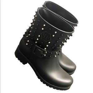 Philipp Plein Gummy boots 38 black